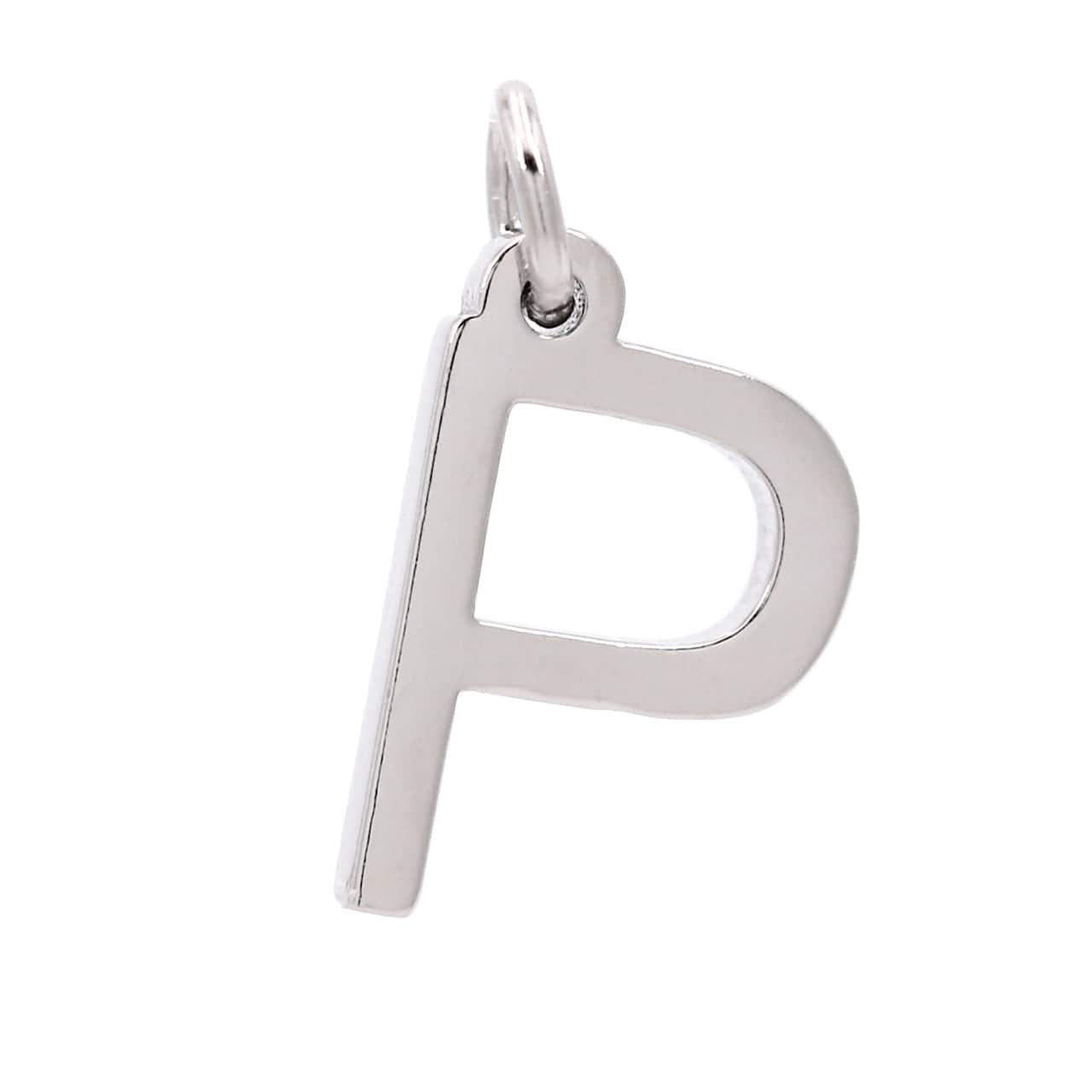 12 Pack: Sterling Silver Alphabet Charm by Bead Landing™